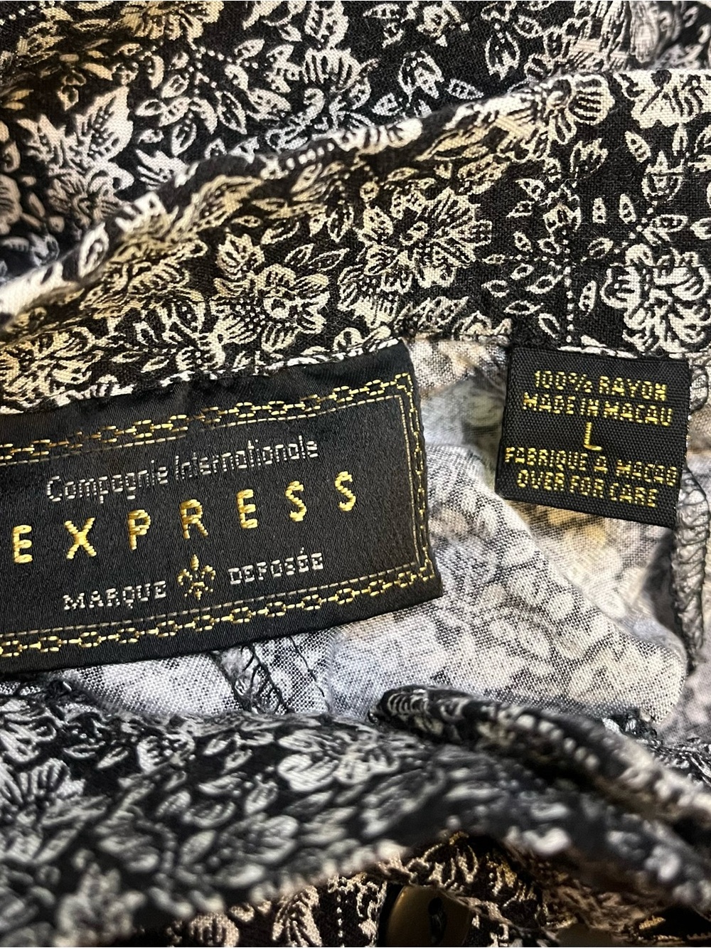 VTG 90s Compagnie Internationale Express Floral L Maxi Cottagecore Whimsigoth - Picture 7 of 10